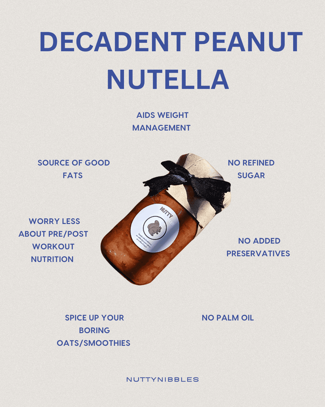 Decadent Peanut Nutella (220gms) - Thumbnail 2